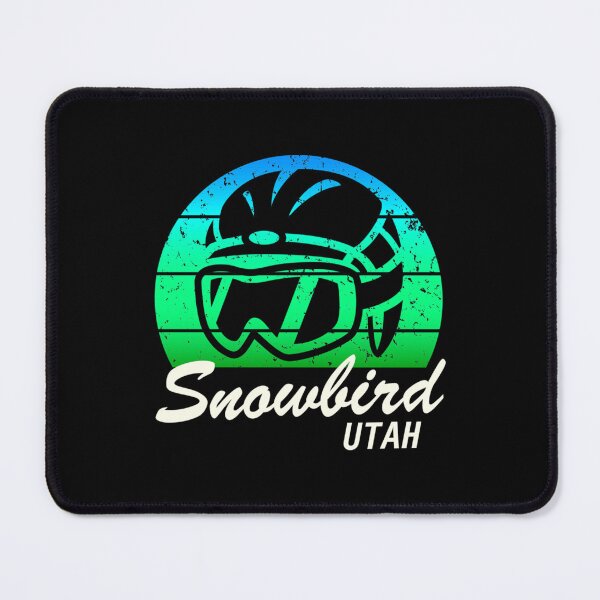 Item preview, Snowbird ski, Utah snowboarding, cool retro sunset ski helmet, ski gift designed and sold by PrintedMarket99.