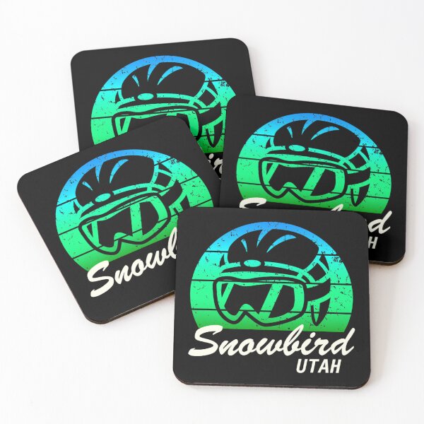 Item preview, Snowbird ski, Utah snowboarding, cool retro sunset ski helmet, ski gift   designed and sold by PrintedMarket99.