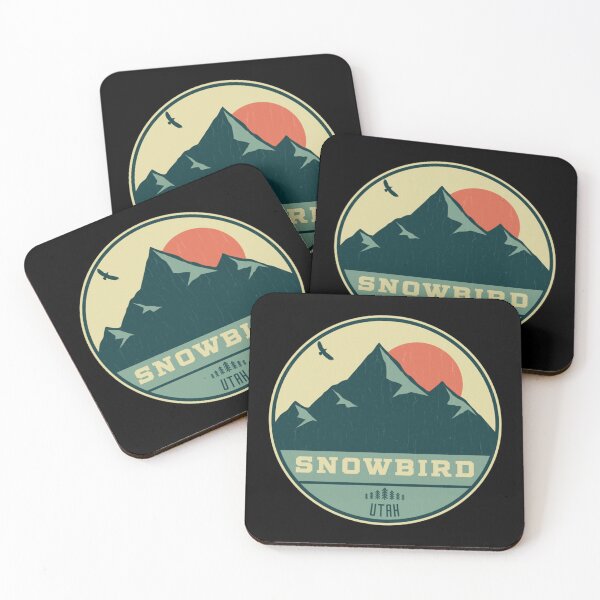 Item preview, Snowbird Utah Retro Mountain Badge   designed and sold by PrintedMarket99.