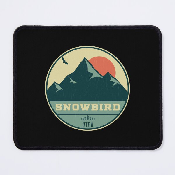 Item preview, Snowbird Utah Retro Mountain Badge designed and sold by PrintedMarket99.