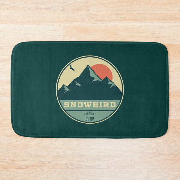 Item preview, Snowbird Utah Retro Mountain Badge   designed and sold by PrintedMarket99.