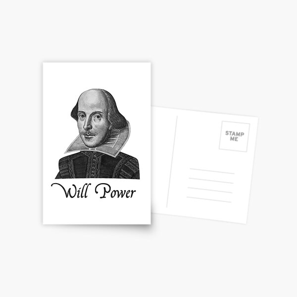 William Shakespeare Will Power Postal