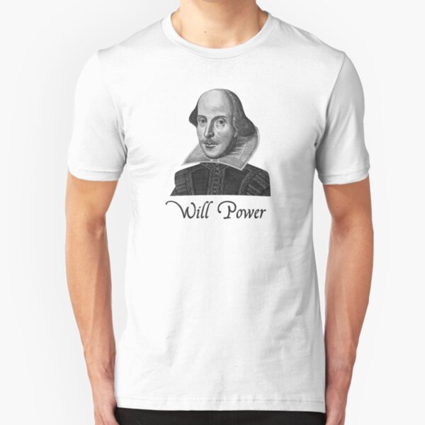 William Shakespeare Will Power Slim Fit T-Shirt