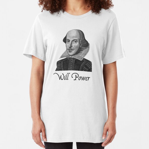 William Shakespeare Will Power Slim Fit T-Shirt