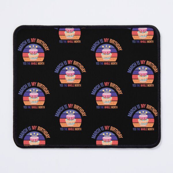 Item preview, Funny March Is My Birthday Yes The Whole Month,Funny March Birthday Gift,Golorful Sunset Happy Birthday Design designed and sold by pedrored369.