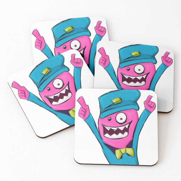 Item preview, A funny purple alien in a blue suit partying and smiling designed and sold by Alma fortalecida1.