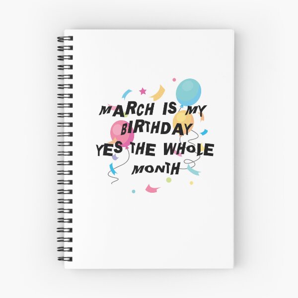 Item preview, Funny March Is My Birthday Yes The Whole Month,Funny March Birthday Gift,Cool Happy Birthday Design designed and sold by pedrored369.