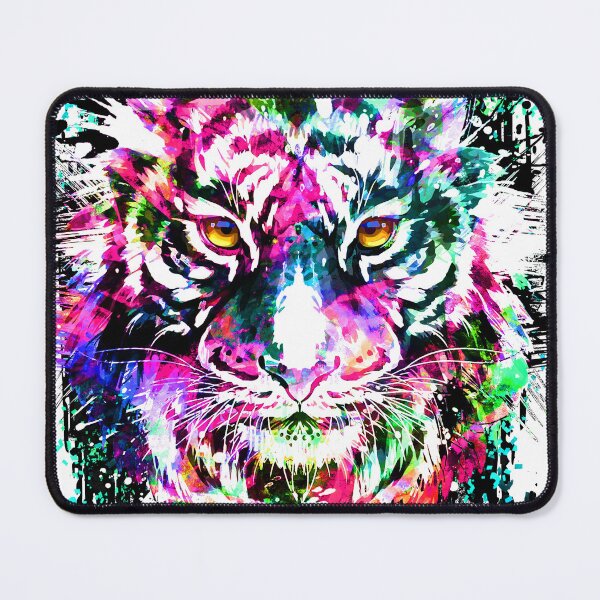Item preview, Colorful Tiger - Siberian Tiger Head designed and sold by BigWildKiwi.
