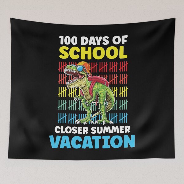Item preview, Funny 100 Days Of School Closer Summer Vacation T-Rex designed and sold by Run to Creations.