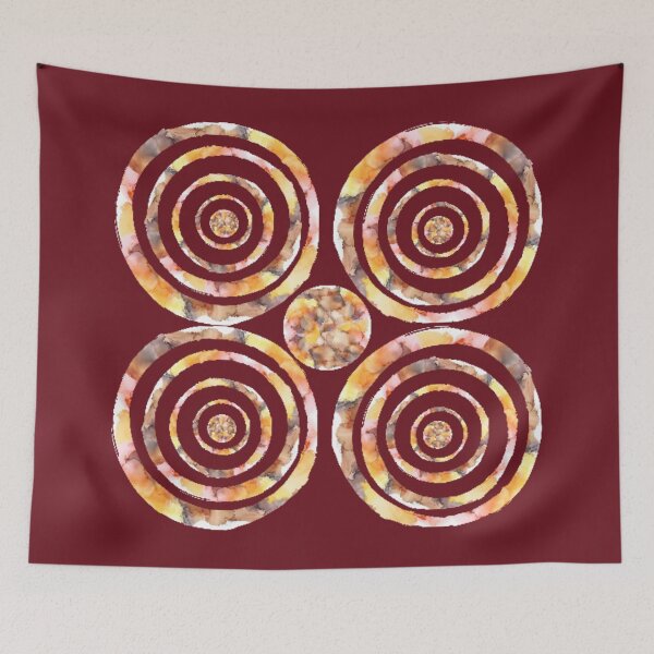 Item preview, Merge the watercolour mark pattern art. designed and sold by Trianglegreen.