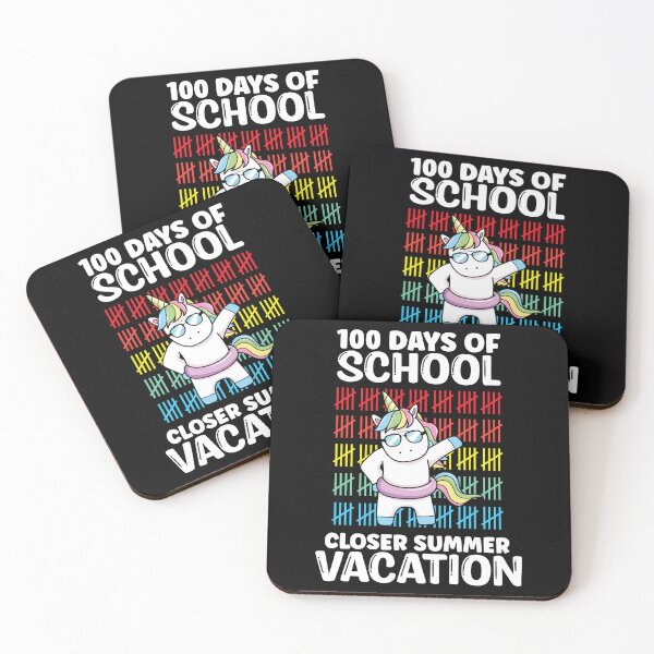 Item preview,  Funny Cute 100 Days Of School Closer Summer Vacation Unicorn designed and sold by Run to Creations.