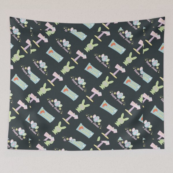 Item preview, Happy Easter Bunny Rabbit Egg Pattern designed and sold by ILLYL Creatives.