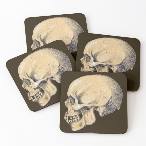 Item preview, Stylized Skull in Profile designed and sold by MathenaArt.