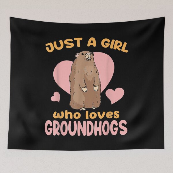 Item preview, Just A Girl Who Loves Groundhogs Happy Groundhog Day 2022  designed and sold by 77tara.
