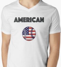 American Baseball Men's V-Neck T-Shirt