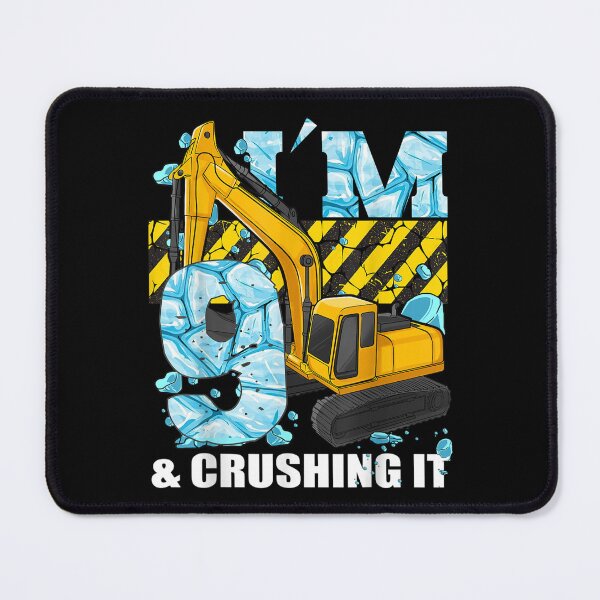 Item preview, I'm 9 And Digging It Being 9 Boys 9th Birthday Bulldozer Boy  designed and sold by 77tara.