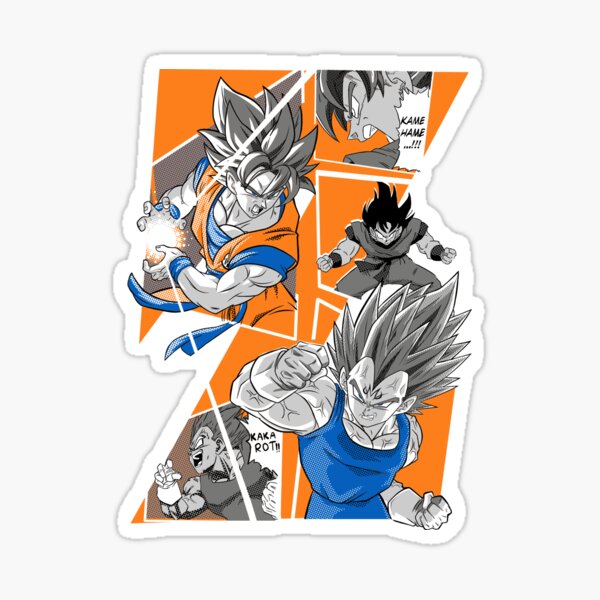 Goku x Vegeta vs Moro arc Sticker for Sale by otakubento2020