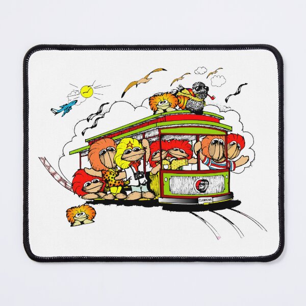 Item preview, San Francisco Trolly Car Riding Clamkin Family Cartoon designed and sold by Bruce Ingrassia.