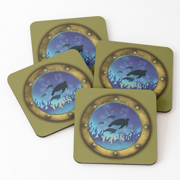Item preview, Deep Sea Turtles  designed and sold by wild.geranium.design.