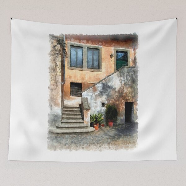 Item preview, Farm building with stair designed and sold by Giuseppe Cocco.