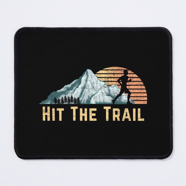 Item preview, Hit The Trail Vintage Mountain Runner Retro Trail Running Classic T-Shirt designed and sold by madeleinem48.