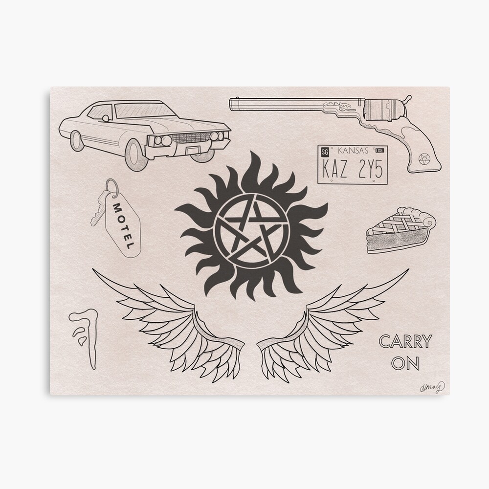 Supernatural tattoo ideas part 1#spntattoo #spnfamily #fypシ #spn #supe... |  TikTok