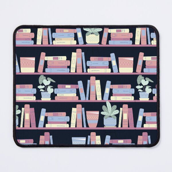 Item preview, Pastel Bookshelves on Black designed and sold by Jack-and-Winnie.
