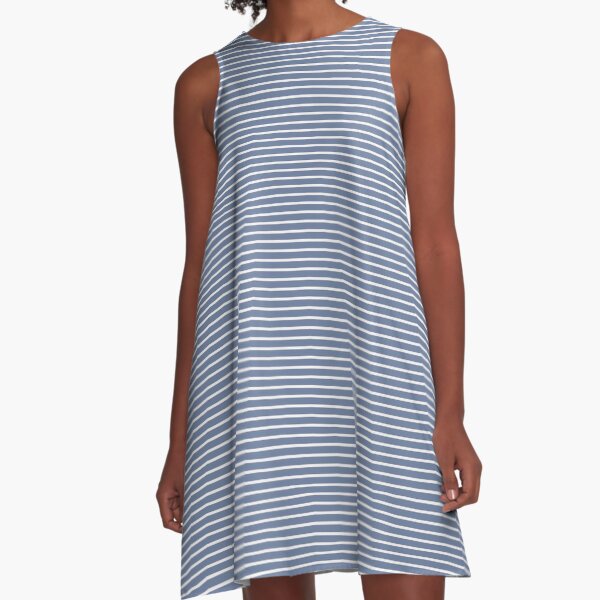 Thick stripes - storm A-Line Dress