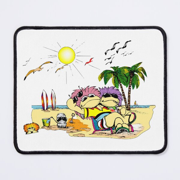 Item preview, Beach Bum Surfing Gemini - Clamkin Family Cartoon designed and sold by Bruce Ingrassia.
