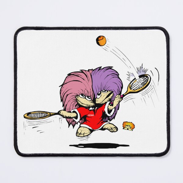 Item preview, Tennis Player Gemini Clamkin Family Cartoon playing with himself designed and sold by Bruce Ingrassia.