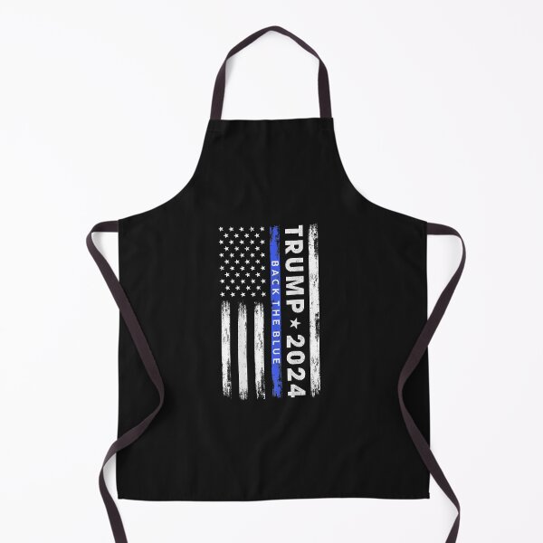 Item preview, Pro Trump 2024 Back The Blue Thin Blue Line American Flag designed and sold by SeppeGoffin.