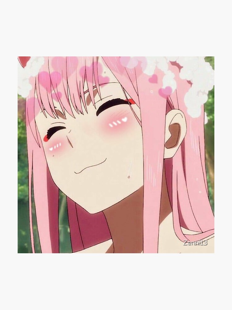 Zero Two blushing uwu