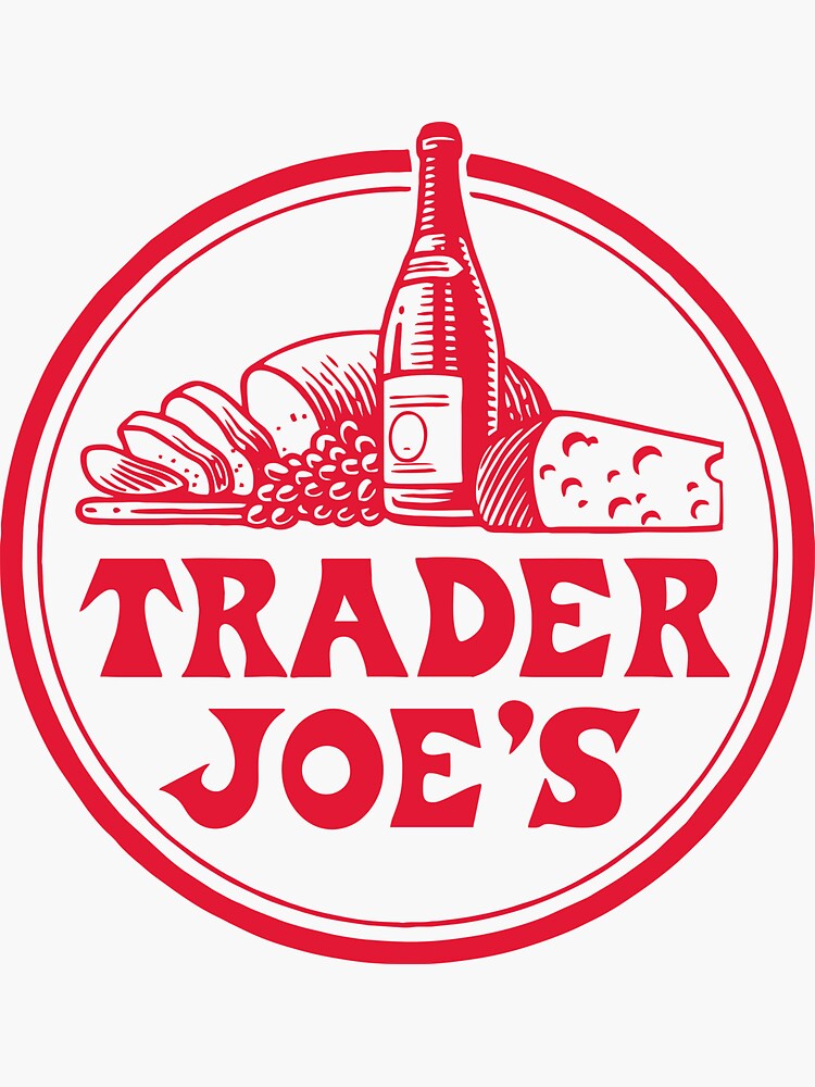 "TRADER JOESLOGO" Sticker by MariaBiggs710 Redbubble