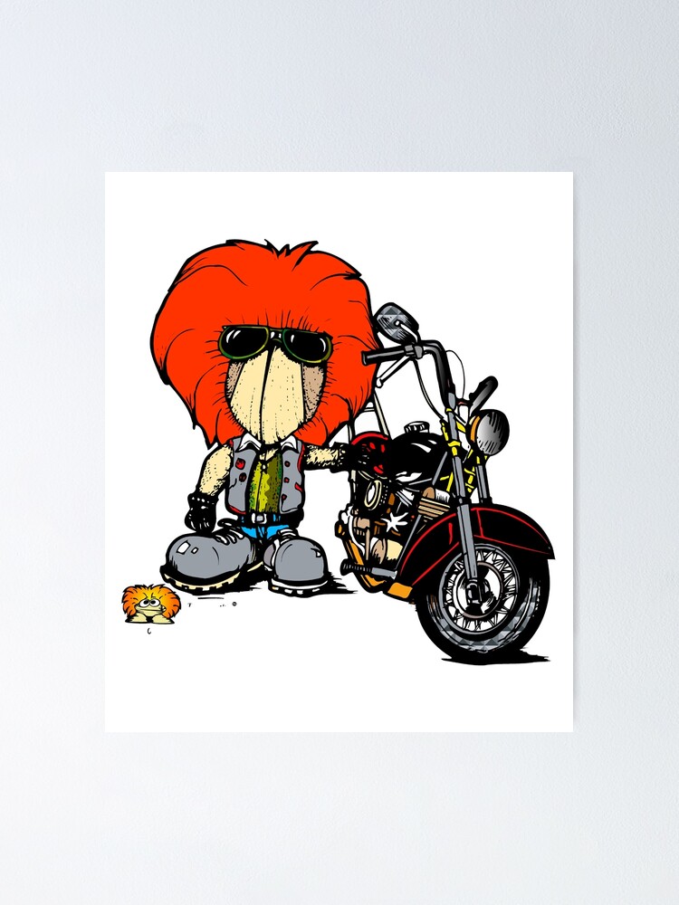 Chopper Charlie Clamkin Family Cartoon - Motorcycle Outlaw - Harley