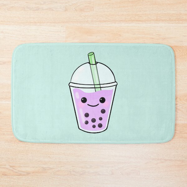 Item preview, Taro Boba Milk Tea with Kawaii Face designed and sold by Toshi and Co..