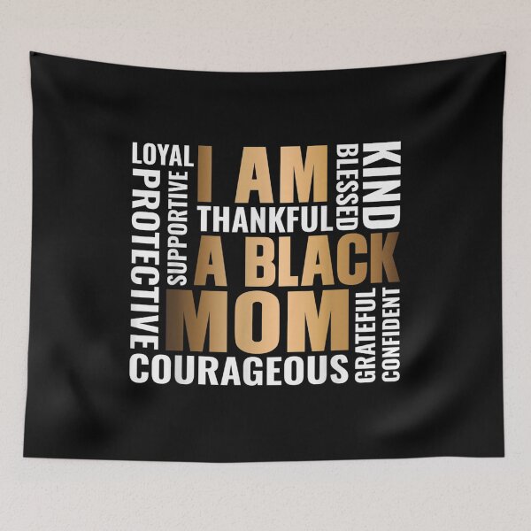 Artikelvorschau, Black Mom Black History Month Positives Slogan-Geschenk-Top entworfen und verkauft von tomekae.