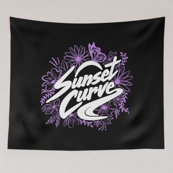 Item preview, Sunset Curve - Purple Florals designed and sold by JeisIt6009.