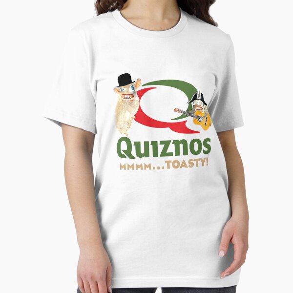 Item preview, Defunct Quiznos Toasted Sandwiches Logo Complete with Sponge Monkeys Classic T-Shirt designed and sold by TobiasSchmi.