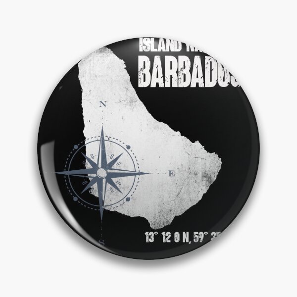 Item preview, Barbados Travel Island Coordinates Map designed and sold by sbachstroem.