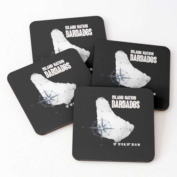 Item preview, Barbados Travel Island Coordinates Map designed and sold by sbachstroem.