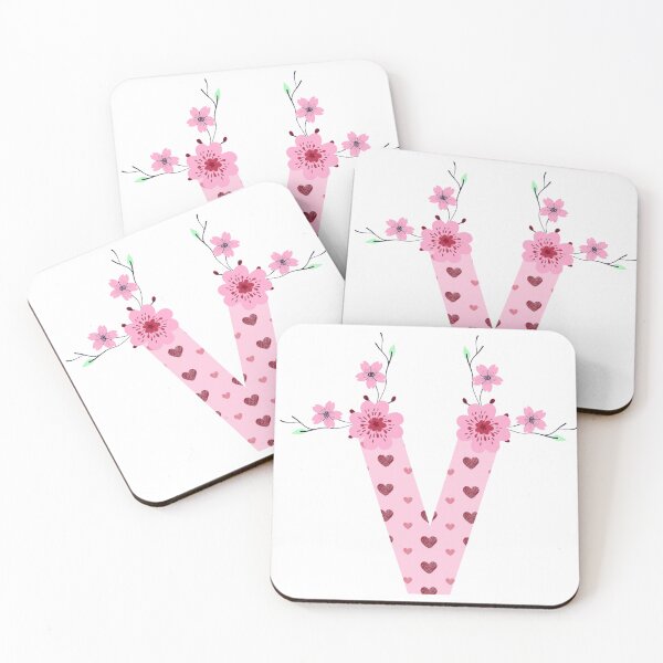 Item preview, Floral Letter V designed and sold by Lovely-shop116.