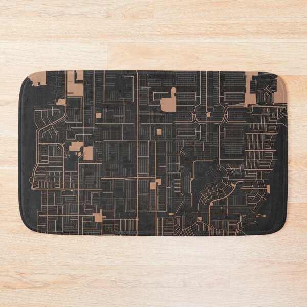 Item preview, Cape Coral Chocolate color Map Art Florida USA designed and sold by EpicMaps.