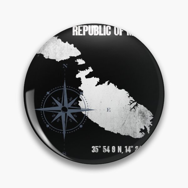 Item preview, Malta Travel Island Coordinates Map designed and sold by sbachstroem.