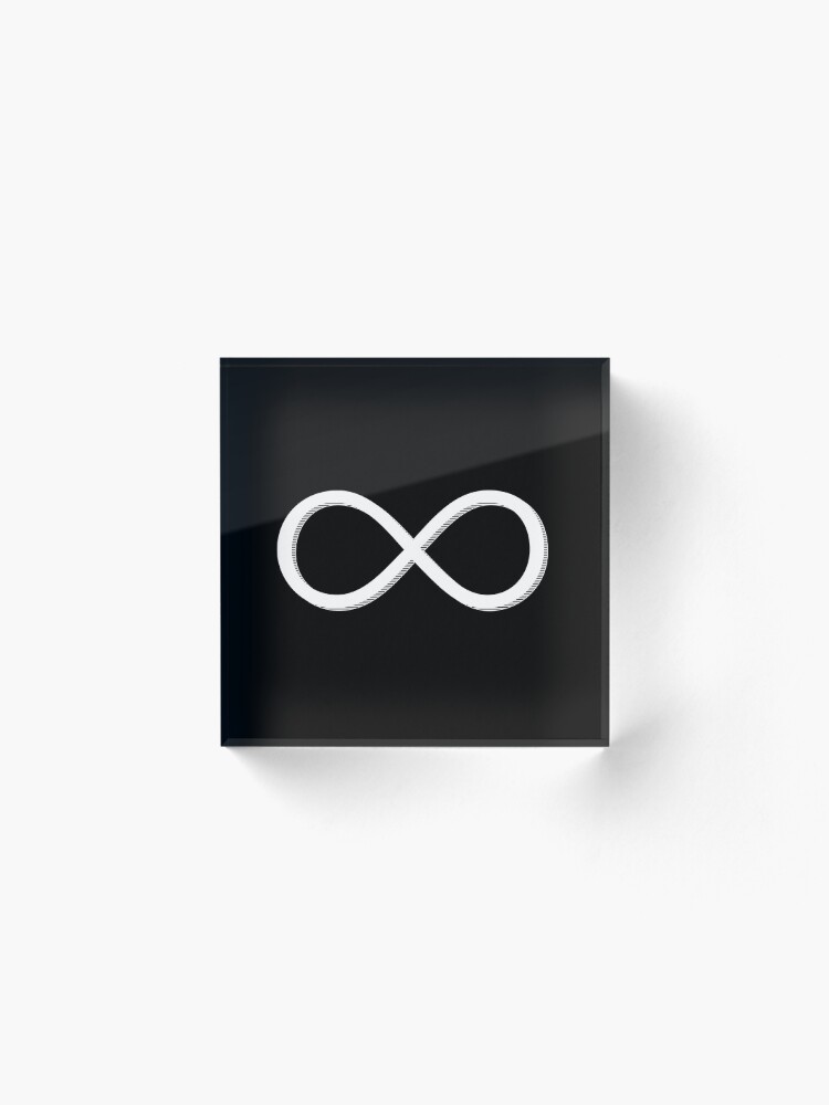 Alternate view of White Infinite Acrylic Block