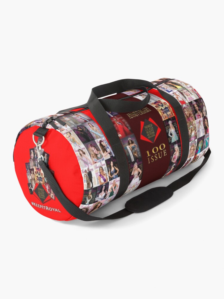 Thumbnail 1 of 3, Duffle Bag, World Class Beauty Queens Magazine, Issue 100 Anniversary Duffle Bag designed and sold by dtokarzewski.