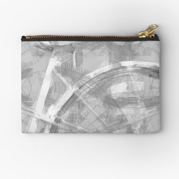 B&W Bike Zipper Pouch