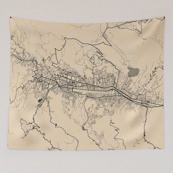 Item preview, Cusco City Map of Peru - Vintage designed and sold by deMAP.