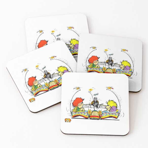 Item preview, Clamkin Family Nestor, Alpha and Escargo riding the Bumper Cars designed and sold by Bruce Ingrassia.