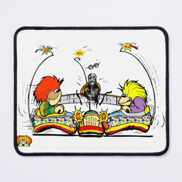 Item preview, Clamkin Family Nestor, Alpha and Escargo riding the Bumper Cars designed and sold by Bruce Ingrassia.