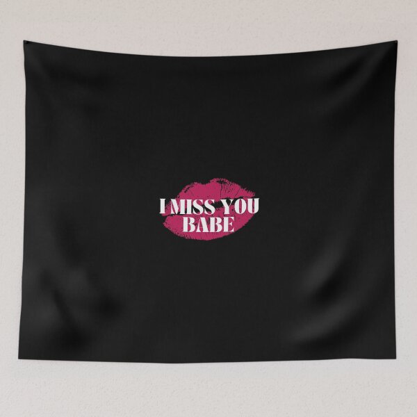 Item preview, I MISS YOU BABE - romantic lipstick kiss  designed and sold by MiKy1997.